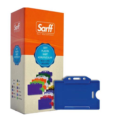 Sarff Mavi Sert Kart Kabı - 50Adet