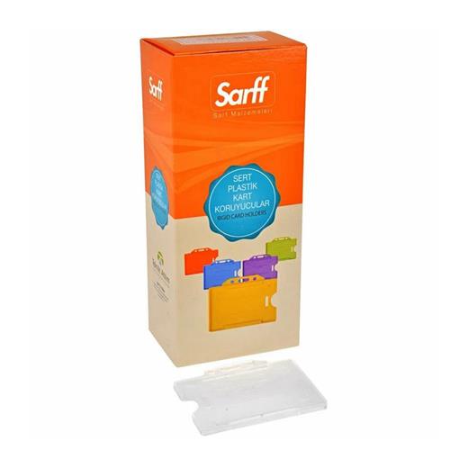 Sarff Şeffaf Sert Kart Kabı - 50Adet