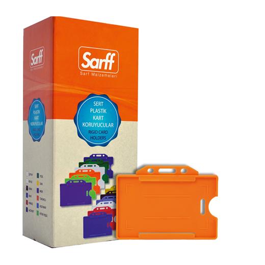 Sarff Turuncu Sert Kart Kabı - 50Adet