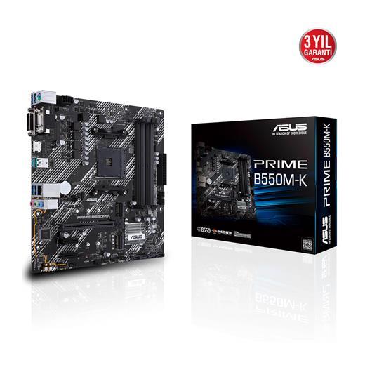Asus Prime B550M-K Amd Am4 3.Nesil Ddr4 Vga Dvı Hdmı Anakart