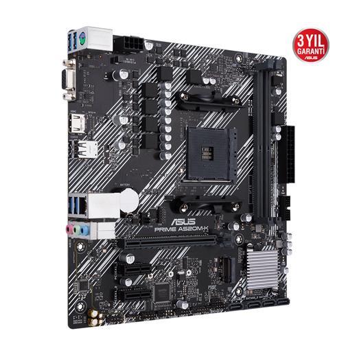 Asus Prime A520M-K Amd Am4 64Gb Ddr4 4600Mhz M2 Vga-Hdmi Matx Anakart
