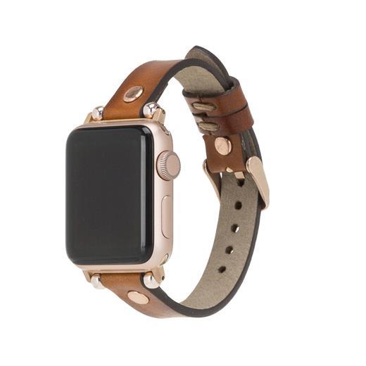 Apple Watch Uyumlu Deri Kordon 42-44-45Mm Rg Rst2Ef
