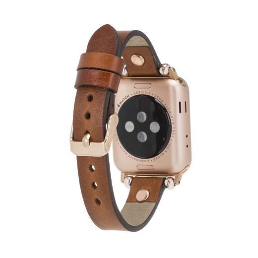 Apple Watch Uyumlu Deri Kordon 42-44-45Mm Rg Rst2Ef