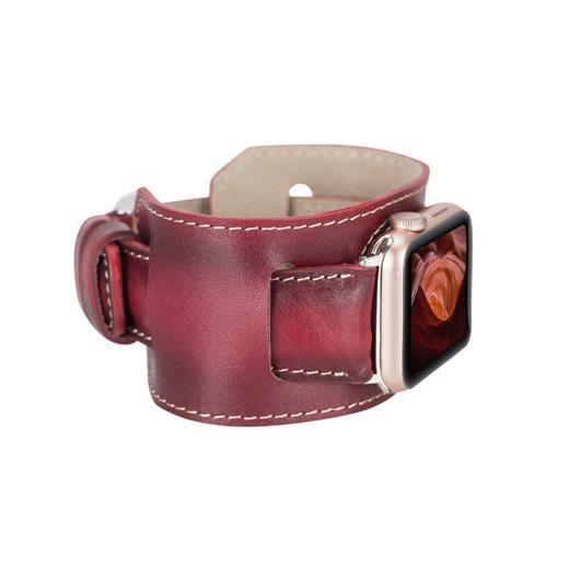 Apple Watch Uyumlu Deri Kordon 42-44-45Mm Cuff V4Ef