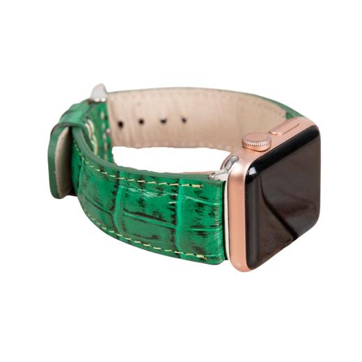 Apple Watch Uyumlu Deri Kordon 42-44-45Mm Croco Yk04