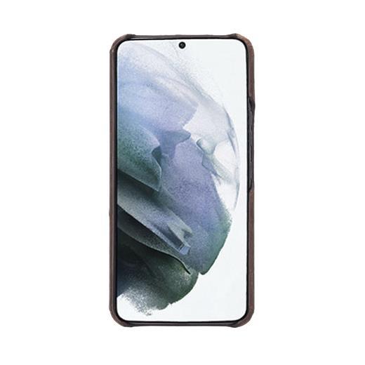 Samsung Galaxy S22 Uyumlu Deri Arka Kapak Uj G2 Kahve
