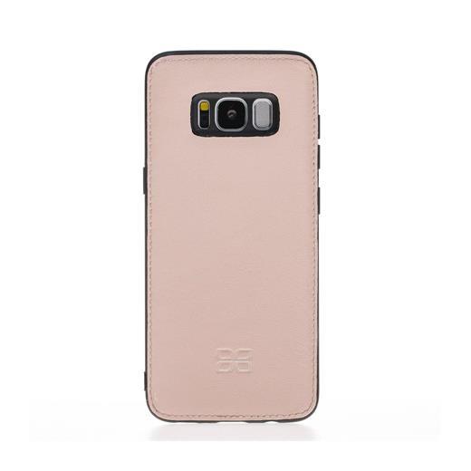 Samsung Galaxy S8 Plus Uyumlu Deri Cüzdanlı Kılıf Nude Pembe