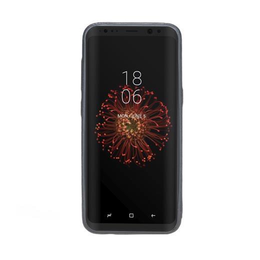Samsung Galaxy S8 Uyumlu Deri Kartlıklı Arka Kapak Uccc Mavi