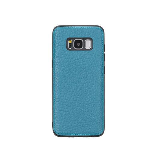 Samsung Galaxy S8 Uyumlu Deri Arka Kapak Fl20 Mavi