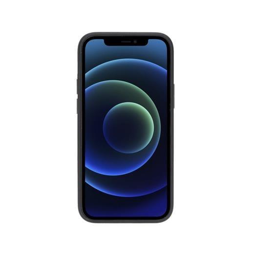 Apple İphone 12 Mini Uyumlu Deri Arka Kapak Rst1 Siyah
