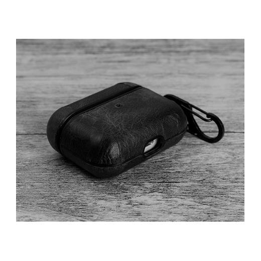 Apple Airpods Pro Uyumlu Deri Kılıf Juni Rst1 Siyah