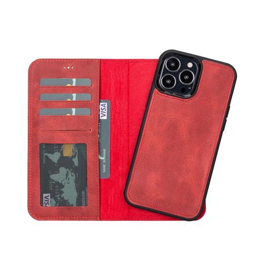 Apple İphone 13 Pro Max Uyumlu Deri Cüzdanlı Kılıf Liluri G4