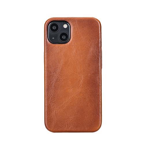 Apple İphone 13 Mini Uyumlu Deri Arka Kapak Rock Rst2Ef Taba