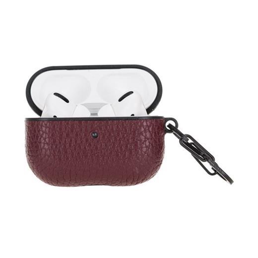 Apple Airpods Pro Uyumlu Deri Kılıf Juni Erc14 Bordo