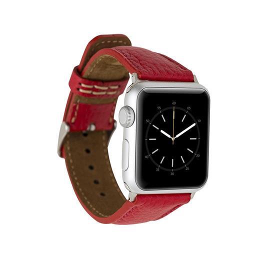 Apple Watch Uyumlu Deri Kordon 38-40-41Mm Erc2 Kırmızı