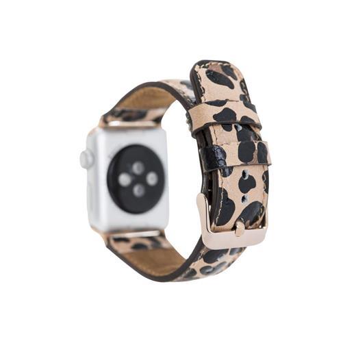 Apple Watch Uyumlu Deri Kordon 42-44-45Mm Leopar Ne