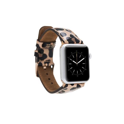 Apple Watch Uyumlu Deri Kordon 42-44-45Mm Leopar Ne