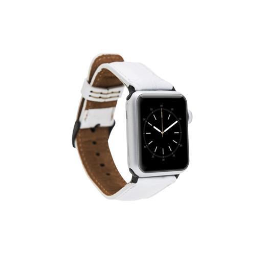 Apple Watch Uyumlu Deri Kordon 42-44-45Mm F3 Beyaz