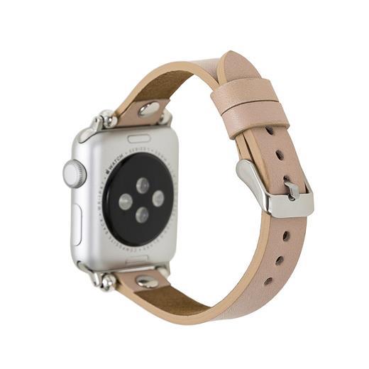 Apple Watch Uyumlu Deri Kordon 38-40-41Mm St Nu1 Pembe