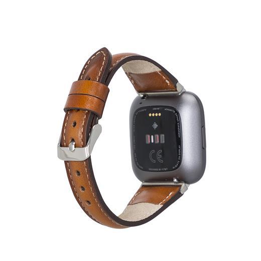 Fitbit Versa-Versa Lite-Versa 2 Uyumlu Deri Kordon Slim Rst2Ef
