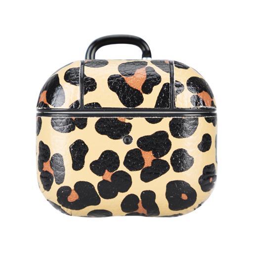 Apple Airpods 3.Nesil Uyumlu Deri Kılıf Juni Leo-Ne Leopar