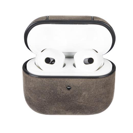 Apple Airpods 3.Nesil Uyumlu Deri Kılıf Juni Ro6 Kahve