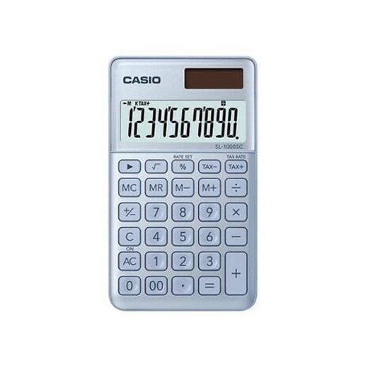 Casio Sl-1000Sc-Bu Cep Tipi 10 Hane Mavi Hesap Makinesi