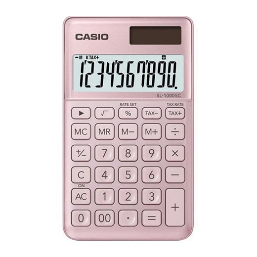 Casio Sl-1000Sc-Pk Cep Tipi 10 Hane Pembe Hesap Makinesi