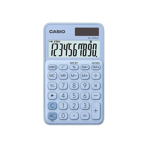 Casio Sl-310Uc-Lb Cep Tipi 10 Hane Açık Mavi Hesap Makinesi