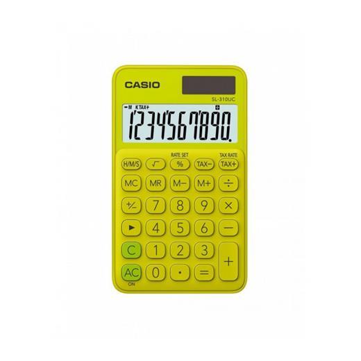 Casio Sl-310Uc-Yg Cep Tipi 10 Hane Sarı Hesap Makinesi