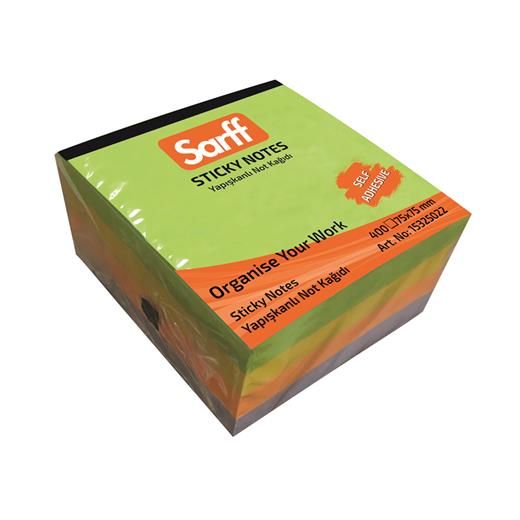 Sarff 75X75Mm Sprıng Renkler Yapışkanlı Not Kağıdı - 400Yp