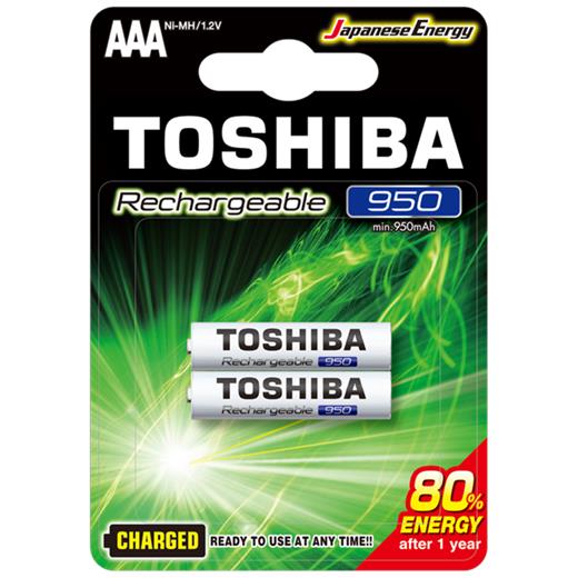 Toshıba 950 Mah Şarjlı İnce Pil 2Li