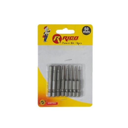 Rıco 005-Kk1132  50Mm 8 Parça Allen Bits Uç Seti