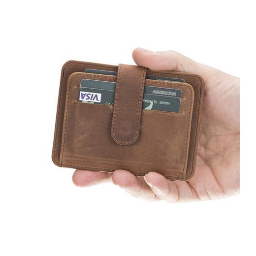 Çok Bölmeli Slim Deri Kartlık Blw019 G2 Antik Kahve