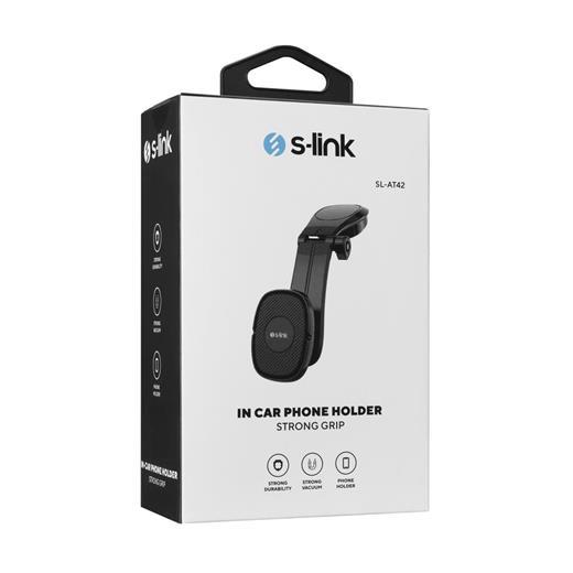 S-Link Sl-At42 Universal Ayarlanabilir Siyah Torpido Üstü Jel Pad Mıknatıslı Telefon Tutucu
