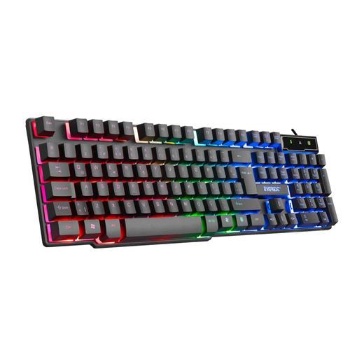 Everest Kb-188 Borealis Siyah Usb Gökkuşağı Aydınlatmalı Q Gaming Oyuncu Klavyesi