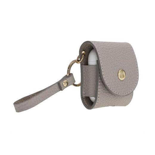 Apple Airpods 2.Nesil Uyumlu Deri Kılıf Mai Snap Erc3 Bej