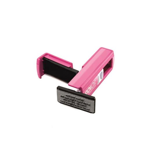 Colop Cep20 Kaşe Pembe Kasa Siyah Keçe - 14X38Mm