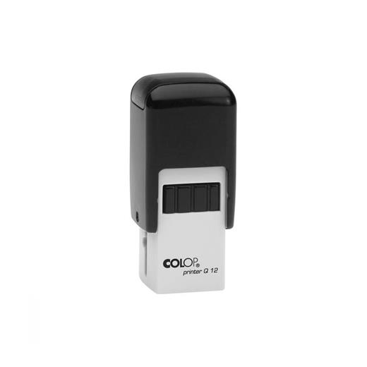 Colop Q12 Kare Siyah Kasa Siyah Keçe - 12X12Mm
