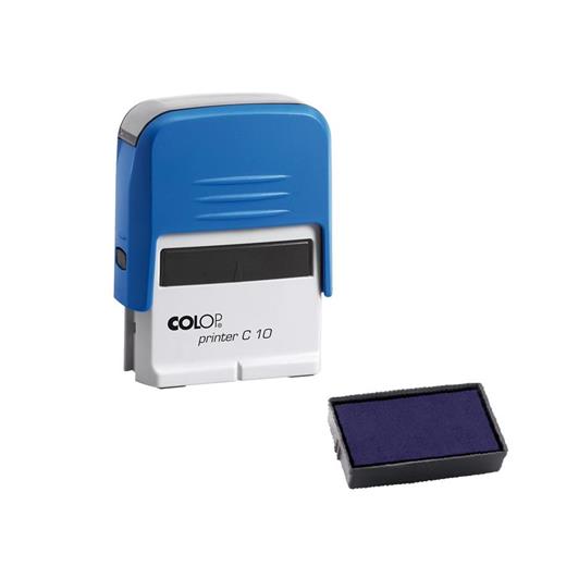 Colop Prınter C10 Mavi Kasa Mavi Keçe - 10X27Mm