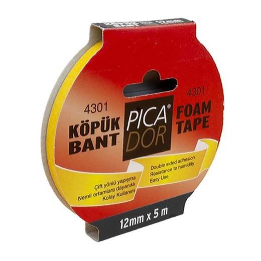 Picador 4301 12Mm X 5M Çift Taraflı Köpük Bant