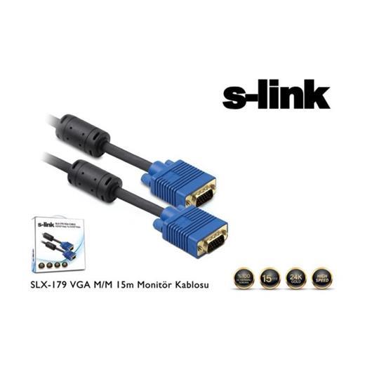 S-Link Slx-179 Vga M-M 15M Monitör Kablosu