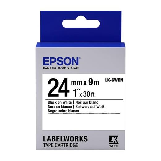 Epson Lk-6Wbvn Beyaz Üzeri Siyah 24Mm 7Metre Etiket