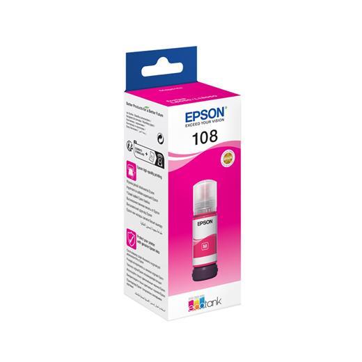 Epson T09C3 108 Magenta Kırmızı Şişe Mürekkep T09C34A L18050-L8050