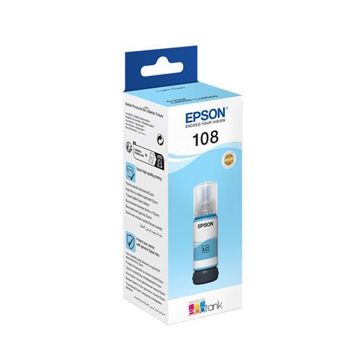 Epson T09C5 108 Light Cyan Açık Mavi Şişe Mürekkep T09C54 L18050-L8050