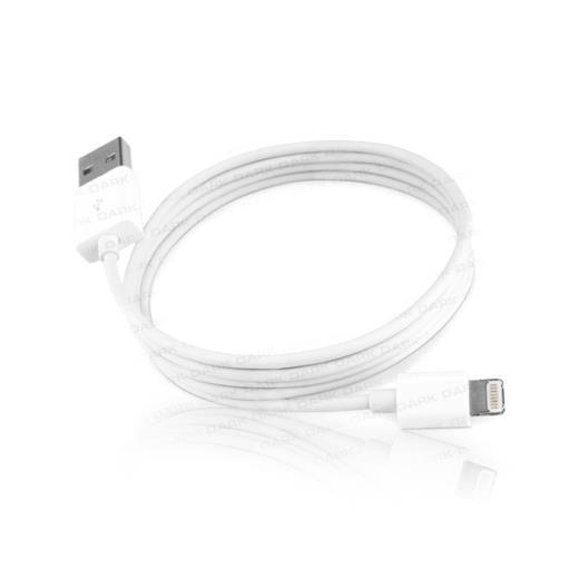 Dark Dk-Ac-Ipcb100Lt 1Mt Beyaz İpad-Mini İpad-İphone5 Lightning 8Pin Uyumlu Usb Şarj Kablosu