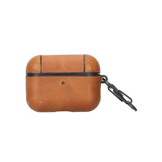 Apple Airpods Pro Uyumlu Deri Kılıf Juni Tn11 Taba