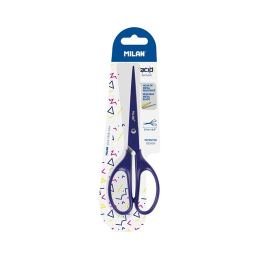 Mılan Bwm10425B Acıd Ofis Tipi Makas - Mavi - 17Cm