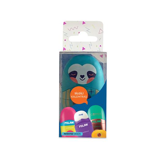 Mılan 4701116Cd Capsule Cuddle Kalemtraş-Silgi Blister