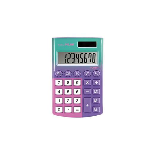 Mılan 151008Snprbl Sunset Hesap Makinesi 8 Hane Lila Pembe